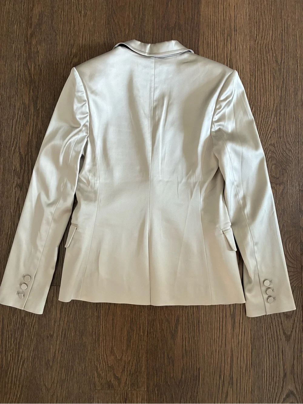 L’AGENCE Blazer Champagne Shiny NWOT - Picture 9 of 12